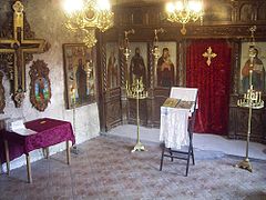 Iconostasis of the Rock Church in northern Bulgaria