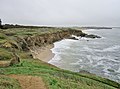 Les falaises entre la plage de la Falaise et la plage du Loc'h.