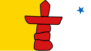 Flag of Nunavut (depicting Polaris)