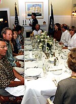 Thumbnail for File:Former President Jimmy Carter and Family dinner at the Little White House in Key West Florida on December 31, 1996.jpg