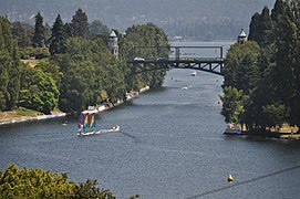 A cropped version of this image was used on the cover of the 2010-2011 University of Washington School of Public Health Academic Programs Catalog. The school is located just to the left of the area in the photo.