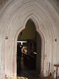 A door in Kihelkonna church, Saaremaa, Estonia