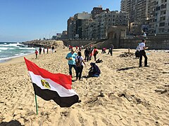 Beaches of Alexandria clean up in 2016 , photo by Hatem Moushir 18.jpg