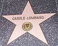 Lombard's star on the "Hollywood Walk of Fame"