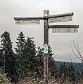 Krenkeltal Rothaarsteig in Sauerland, handwijzer.