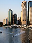 Police boats on the Brisbane River