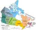 A political map of Canada