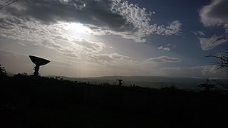 Radio telescope at sunset, Ashtarak.jpg