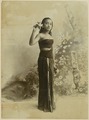 Young woman in dance pose from Yogyakarta, around 1900