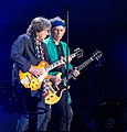 Mick Taylor and Keith Richards, concert at Hyde Park in London, 2013