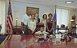 Thumbnail for File:William S. Cohen, Joe Carter and family (cropped).jpg