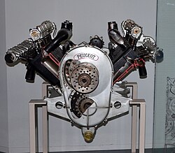 Moteur d avion Peugeot L112 1916