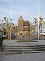 Monument Signal in Sainte-Mère-Eglise, Normandy, for the 82e and the 101e dropped on the village during the night of 5/6 June