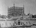 The wire tower on top of "Kjøbenhavns Telefon Aktieselskab"'s telephone exchange in Jorcks Passage, 1900