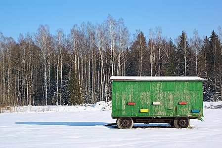 Latvian beehive trailer