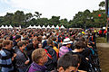 Crozon : le Festival du Bout du Monde 2011, spectateurs au concert de Yael Naim