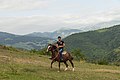 * Nomination Armenian man on a horse next to the Goshavank monastery. Dilijan National Park, Gosh, Tavush Province, Armenia. --Halavar 07:04, 25 April 2016 (UTC) * Promotion Satisfactory for a dynamic motif. --A.Savin 14:32, 25 April 2016 (UTC)