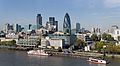 skyline from London City Hall in 2008
