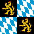 English: Banner of Bavaria-Munich, same banner in 1:1 proportion.