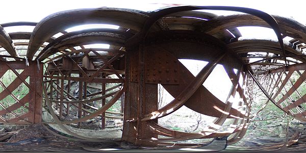 description to view the photo in 360° panoramic viewer: taken below the railway bridge