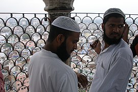 Jama Masjid, Muslim men, Old Delhi, India.jpg