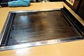 Table with iron plate for Okonomiyaki お好み焼き鉄板のテーブル