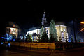 English: Church at Farna by night Polski: Kościół farny nocą