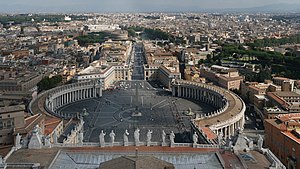 Piazza San Pietro Panorama from basilica.jpg