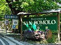 The sign at the entrance of San Romolo