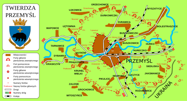 Plan Twierdzy Przemyśl