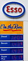 Price indication of a Petrol station in Munich, Germany. Prices in Euro