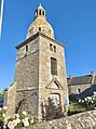Le clocher de l’ancienne église de Lancieux dans les Côtes d’Armor. Il a été construit en l’an de Grâce 1740.