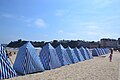 Tents on the beach of Dinard