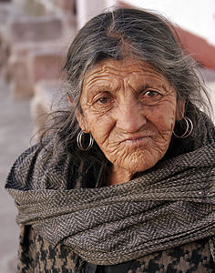 Old lady from Zacatecas, Mexico