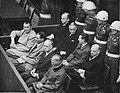 Göring and other defendants in the dock