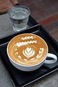 Elaborate latte art