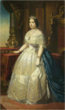 La reina Isabel II de España. Obra anónima de hacia 1860.