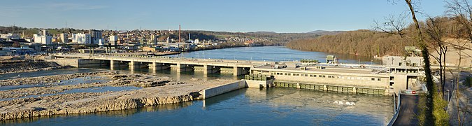 New hydroelectric power plant in Rheinfelden, exterior