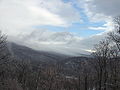 Shenandoah National Park in winter - view of Keyser Run valley