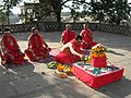 Yagya at the temple