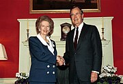 with Bush, London