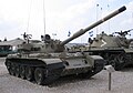 Israeli upgraded T-55 in Yad la-Shiryon Museum, Israel.