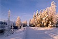 Suomi: Lauritsalaa talvella Svenska: Vintervy English: Lauritsala in winter