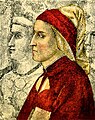 Engraving after the fresco. See also: Portrait of Dante by Giotto
