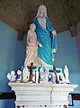L'oratoire de Sainte-Anne : le groupe statuaire représentant sainte Anne et la Vierge Marie.