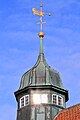 wether vane on main building south harbour lock slusen in Copenhagen, Denmark