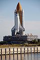 Atlantis on Crawler Transporter on its way to pad 39A