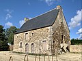 Façade sud de la Ferme du Haut-Bécherel près du Temple de Mars à Corseul, dans les Côtes d’Armor.