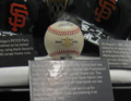 Barry Bonds' 756th home run ball in the Baseball Hall of Fame