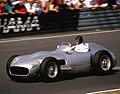 Fangio driving the Mercedes W196 in 1986